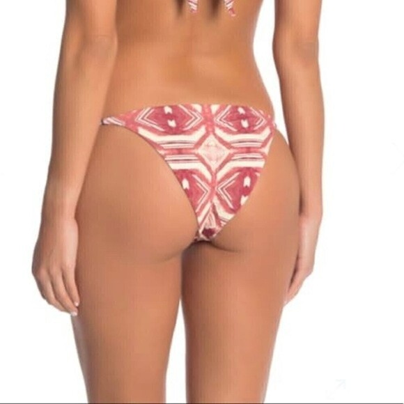 𝅺DOLCE Vita Tie side Cheeky Bikini bottom MEDIUM boho bohemian Reversible NWT - Picture 1 of 11